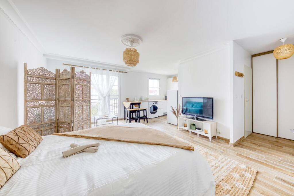 Studio Vue Direct Sur Le Port De Cergy, Parking Prive Gratuit Zewnętrze zdjęcie