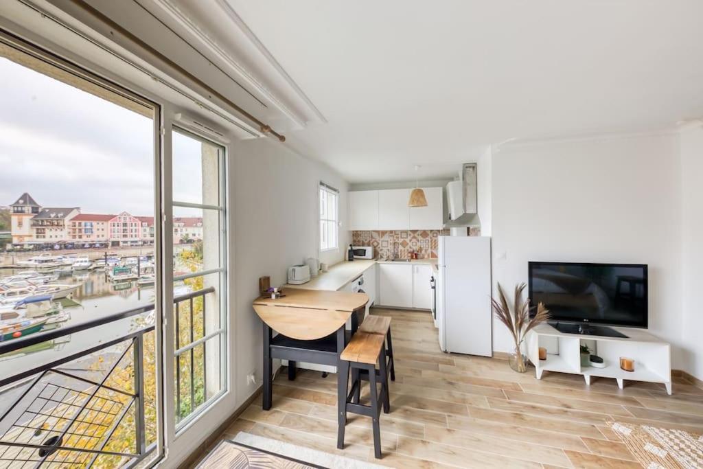 Studio Vue Direct Sur Le Port De Cergy, Parking Prive Gratuit Zewnętrze zdjęcie